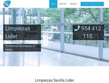 Tablet Screenshot of limpiezasevillalider.com